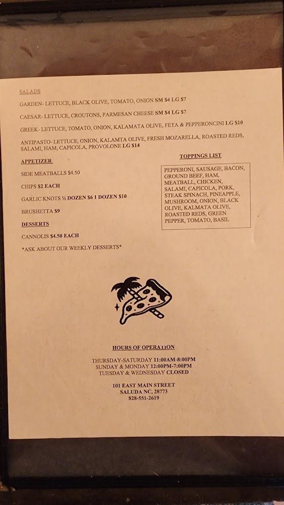 Ks NY Pizza Menu image 1